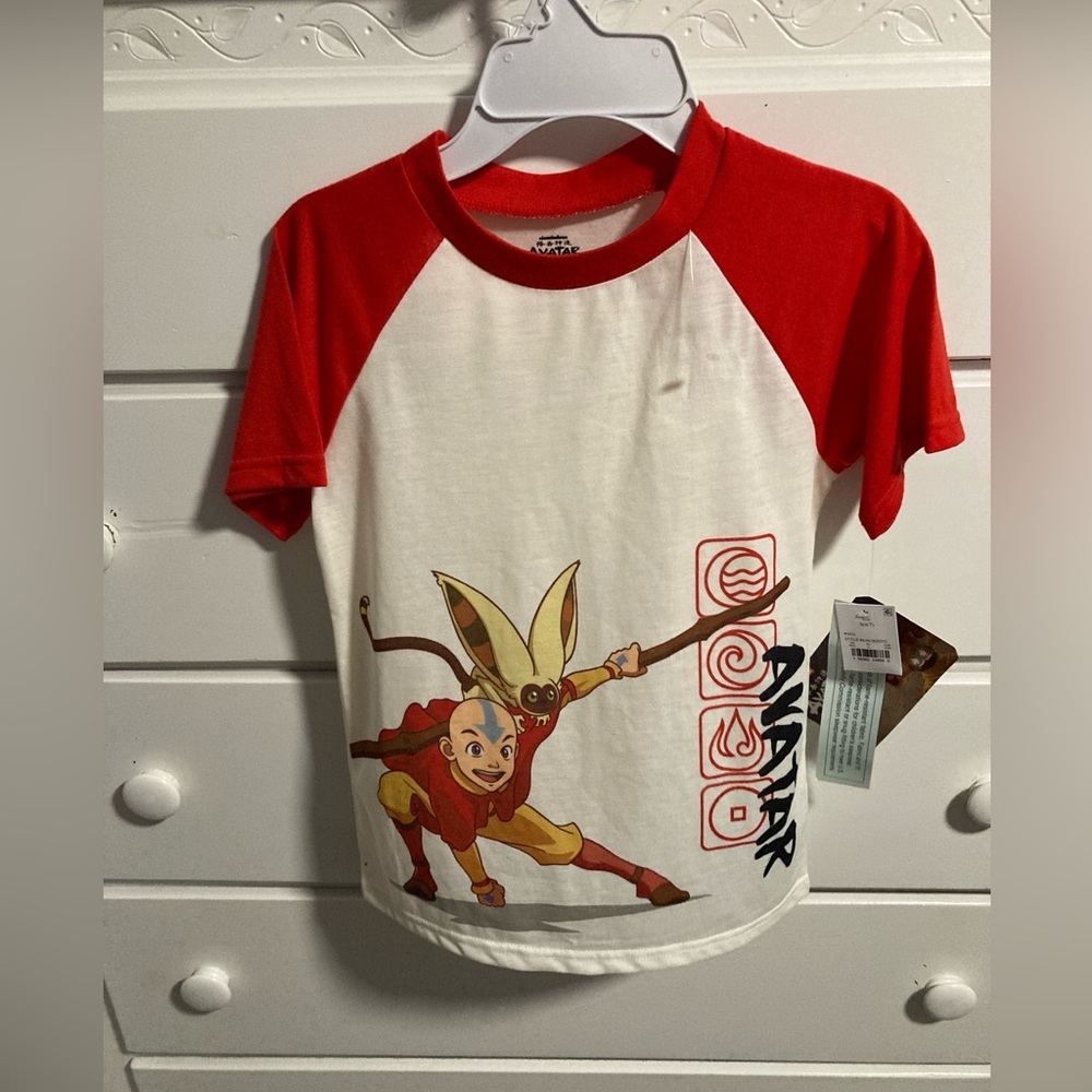 Nickelodeon Avatar Boys 2 Piece Short Sleeve/ Pants Pajama Set Size S (6-7) NWT - Picture 2 of 6